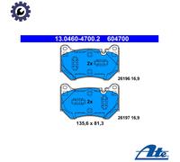 BRAKE PAD SET DISC BRAKE 13.0460-4700.2 FOR AUDI Q5/Van/SUV DEZB/DFBA 2.0L 4cyl