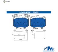 ATE 13.0460-4701.2 Brake pad set