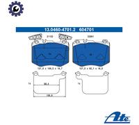 ATE 13.0460-4701.2 Brake pad set