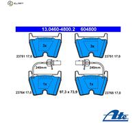 ATE 13.0460-4800.2 Brake pad set