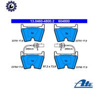 Brake pads 13.0460-4800.2 ATE for VW PHAETON