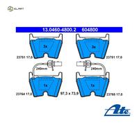 BRAKE PAD SET DISC BRAKE 13.0460-4800.2 FOR VW BRK/BKL/AYT 3.2L CEXB/CARA 3.0L