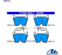 Brake pads 13.0460-4800.2 ATE for VW PHAETON