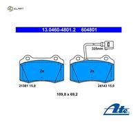 ATE 13.0460-4801.2 Brake pad set