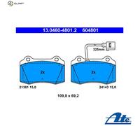 ATE 13.0460-4801.2 Brake pad set