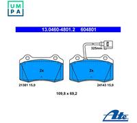 ATE 13.0460-4801.2 Brake pad set