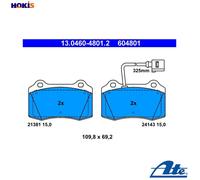 BRAKE PAD SET DISC BRAKE 13.0460-4801.2 FOR SEAT BAM/AMK 1.8L 4cyl LEON 2.8L