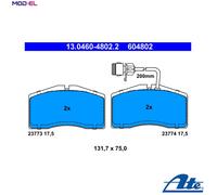 BRAKE PAD SET DISC BRAKE 13.0460-4802.2 FOR AUDI AHC/AKH 4.2L 8cyl A8