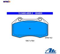 BRAKE PAD SET DISC BRAKE 13.0460-4805.2 FOR RENAULT CLIO/EURO/III/CAMPUS 2.0L