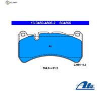 ATE 13.0460-4806.2 Brake pad set