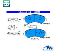 ATE Brake Pad Set 13.0460-4810.2 - Disc Brake - Fits Citroën Relay II Van 2.2 HDi 100
