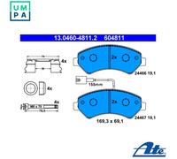 BRAKE PAD SET DISC BRAKE 13.0460-4811.2 FOR CITROËN JUMPER/Bus/Van RELAY FIAT