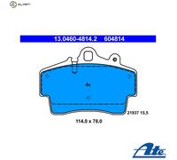 Brake pads 13.0460-4814.2 ATE for PORSCHE BOXSTER