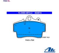 Brake pads 13.0460-4814.2 ATE for PORSCHE BOXSTER