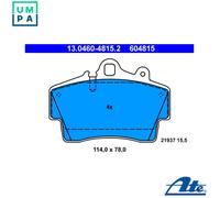 ATE 13.0460-4815.2 Brake pad set