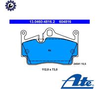 ATE Brake pad set 13.0460-4816.2 prepared for wear indicator, excl. wear warning contact PORSCHE: Boxster, Cayman, 718 Cayman Coupe