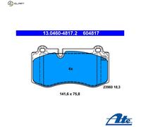 Brake pads 13.0460-4817.2 ATE for MERCEDES-BENZ S-CLASS E-CLASS SL CLS