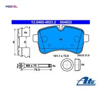 BRAKE PAD SET DISC BRAKE 13.0460-4823.2 FOR IVECO DAILY/Platform/Chassis/Van