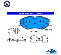 13.0460-4826.2 ATE BRAKE PAD SET, DISC BRAKE FRONT AXLE FOR MERCEDES-BENZ VW
