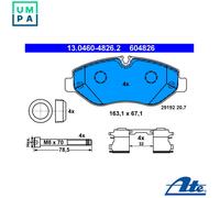 13.0460-4826.2 ATE BRAKE PAD SET, DISC BRAKE FRONT AXLE FOR MERCEDES-BENZ VW