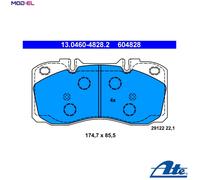 ATE Brake Pad Set 13.0460-4828.2 for IVECO Daily IV/V/VI (Platform, Chassis, Van)
