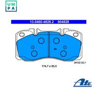 ATE Brake Pad Set 13.0460-4828.2 for IVECO Daily IV/V/VI (Platform, Chassis, Van)