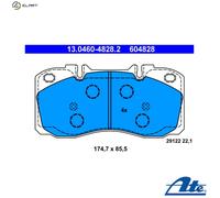 ATE Brake Pad Set 13.0460-4828.2 for IVECO Daily IV/V/VI (Platform, Chassis, Van)
