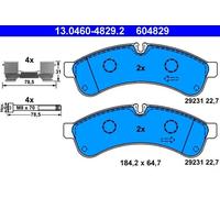 Brake pads 13.0460-4829.2 ATE for IVECO DAILY IV Platform/Chassis DAILY IV Van
