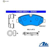 Brake pads 13.0460-4830.2 ATE for IVECO DAILY IV Bus DAILY IV Platform/Chassis