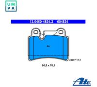 ATE Brake Pad Set 13.0460-4834.2 for VW Touareg (7L6698451B, 2.5L 5cyl)