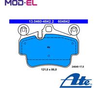 Brake pads 13.0460-4842.2 ATE for PORSCHE BOXSTER Spyder 911 911 Convertible