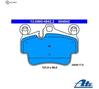 ATE 13.0460-4842.2 Brake pad set