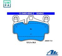 ATE 13.0460-4842.2 Brake pad set
