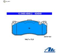 ATE 13.0460-4848.2 Brake pad set