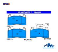 BRAKE PAD SET DISC BRAKE 13.0460-4851.2 FOR ALFA ROMEO 844A2.000 2.0L 4cyl 159