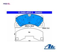 Brake pads 13.0460-4852.2 ATE for PORSCHE VW