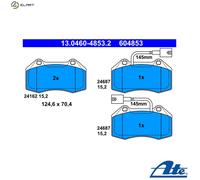 Brake pads 13.0460-4853.2 ATE for ABARTH ALFA ROMEO
