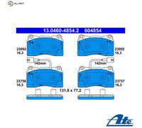 Brake pads 13.0460-4854.2 ATE for ALFA ROMEO GIULIETTA