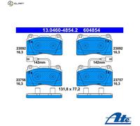 Brake pads 13.0460-4854.2 ATE for ALFA ROMEO GIULIETTA