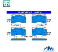Brake pads 13.0460-4854.2 ATE for ALFA ROMEO GIULIETTA