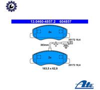 ATE Brake Pad Set 13.0460-4857.2 - Rear Disc Brake for Opel, Renault, Vauxhall Movano