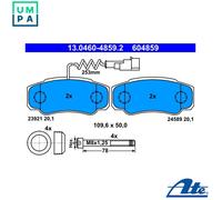 ATE Brake Pads 13.0460-4859.2 for NISSAN CABSTAR NT400 CABSTAR