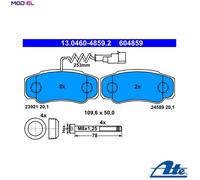 BRAKE PAD SET DISC BRAKE 13.0460-4859.2 FOR NISSAN CABSTAR/NT400 2.5L 4cyl