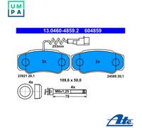 Brake pads 13.0460-4859.2 ATE for NISSAN CABSTAR NT400 CABSTAR