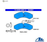 ATE 13.0460-4861.2 Brake pad set