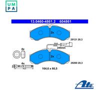 BRAKE PAD SET DISC BRAKE 13.0460-4861.2 FOR NISSAN CABSTAR/NT400 2.5L 4cyl