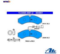 ATE 13.0460-4861.2 Brake pad set