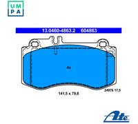 ATE 13.0460-4863.2 Brake pad set