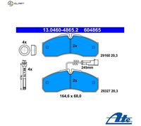ATE Brake Pad Set (disc) 13.0460-4865.2 for Nissan Cabstar/NT400