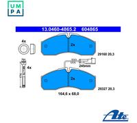 ATE Brake Pad Set (disc) 13.0460-4865.2 for Nissan Cabstar/NT400